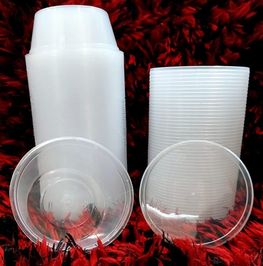 50pk 280ml Takeaway Container Round With Lids